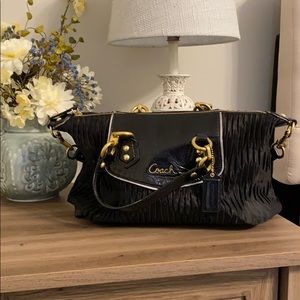 Black and Gold Coach Purse